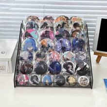 1pc Goods Organizer Rack, Badge Organizer, Multi-Tier Ladder Storage Shelf, Animated Character Badge Display Stand, For Home Decor Room Decor, Dorm Decor, Back To School Supplies. (Badges Are Not Included)