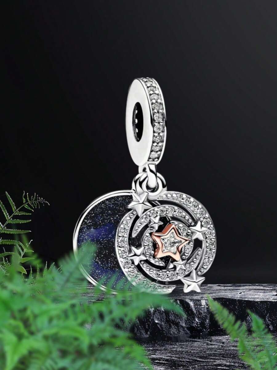 1个星形吊坠，DIY串珠，适合制作手链，优雅礼物，女士珠宝制作吊坠，精致珠宝 - 款式17 - 查看 1