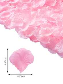 100/500/1000/2000/3000pcs Artificial Pink Rose Petals, Romantic Handmade Flowers, Suitable For Wedding, Party, Room Decor, Home Decor, Birthday Decor, Tabletop Decor, Bedroom Decor, Bathroom Decor, Valentine's Day Gift, Graduation Decor - Pink - View 6