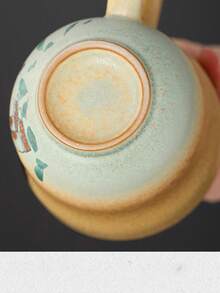 1pc Creative Personalized Ceramic Coffee Mug, Cute & Interesting Ceramic Mug, For Home Use, Party Soda Cup, Afternoon Tea Cup, Office Cup, Unisex Water Cup, Toothbrush Cup, Holiday Gift, School Supplies - Multicolor - View 4