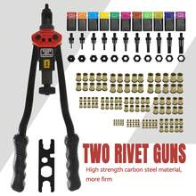 16 Inch Rivet Nut Tool, Professional Rivet Nut Tool Kit With 11 Metric & Inch Mandrels M3 M4 M5 M6 M8 M10 M12, 10-24, 1/4-20, 5/16-18, 3/8-16, 110pcs Rivnuts And Case - WE-889 - Black - View 1