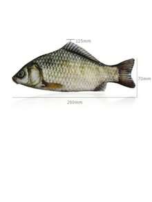 5/4/3/2/1个装多功能鱼形收纳袋，适用于文具、化妆品、现金等，趣味收纳袋附赠鱼形签名笔，圣诞礼物，返校必备