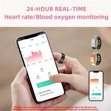 Smart Ring Fitness Tracker, Sleep Monitoring And Sports Data Recording, Multi-Size Fashionable Smart Ring, Ideal Holiday Gift For Men And Women - Gold - View 11