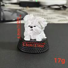 Decorazione da tavolo a forma di cane, opera d'arte creativa con linee disordinate - Bianco - Visualizzare 7