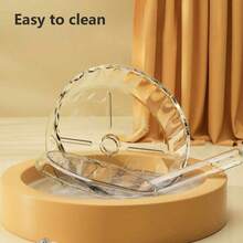 1 chiếc bánh xe đồ chơi bằng acrylic hình chuột hamster và gấu, chạy êm, kèm đế trong suốt. - Trong sáng - Xem 4