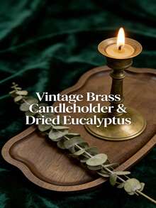 时尚风格装饰木托盘，多功能装饰木托盘，化妆品口红香水收纳托盘，创意木托盘，储物木托盘，储物托盘，浴室配件，适用于客厅、家庭、餐桌、酒店装饰木托盘，天然木托盘，礼品木托盘。 - 棕色 - 查看 10