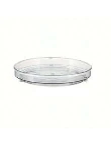 1 pieza Estante giratorio para almacenamiento de frascos de especias, salsas y vinagre en la encimera de la cocina, Bandeja giratoria de 360° para frutas, Accesorio de cocina para el hogar - transparente - Ver 14