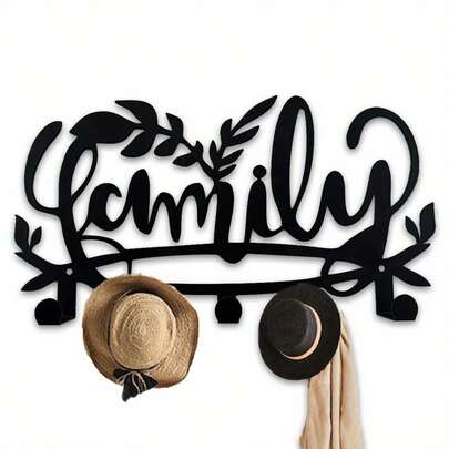 CIF BUY 1pc Heavy Duty Multi-Room Storage Rack, Industrial Style Iron Rack Design, Can Store Keys, Towels, Bags And Hats. Enhance Storage Space In Kitchen, Bathroom, Bedroom And Home Office