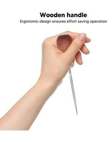 EstiloTendenciaLezna De Cuero, 8 Piezas ErgonóMicas PunzóN De Costura Fuerte Y Duradero Acero Inoxidable Para CueroCalidad PremiumVersióN Mejorada - 1 - Ver 4