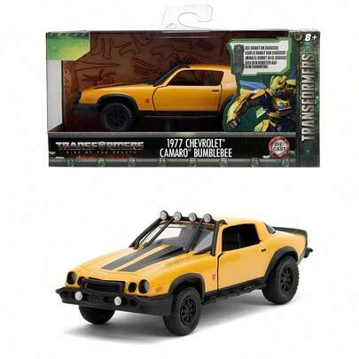 Simba Transformer 1/32 比例合金车模，1977 款雪佛兰 Camaro 拖车，西部之星 5700 XE，电影版，男孩生日礼物，可动赛车玩具模型