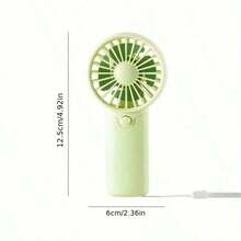 2025 Latest Portable Mini Handheld Fan - Lightweight, Battery-Powered (AAA) For Office, Travel, And Camping - Pink & White Options, Wearable Design (Batteries Not Included), Personal Cooling Device |    Mini Fans |   Durable Plastic Construction, Mini Handheld Fa - 藍色 - 查看 10