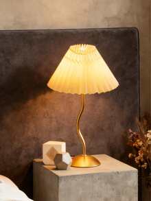 1pc USB Powered Golden Curved Arm Desk Lamp, Retro Style Lamp, Suitable For Bedside, Hostel, Dining Room, Camping, Minimalist Warm Light Atmosphere Lamp - Gold - View 10