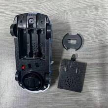 儿童电动灯光和声音警车玩具，可旋转电池供电幼儿男孩/女孩音乐模型警车（不含电池），返校 - 彩色 - 查看 13