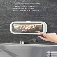 360° Rotatable Waterproof Phone Holder, Extendable No-Drill Bathroom Waterproof Phone Stand, Shower & Toilet Streaming Companion