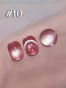 12毫升透明粉蓝色红色金色玻璃珠猫眼凝胶指甲油，具有美白功效，用途广泛，适用于美甲沙龙、家庭DIY、新年美甲。 - 彩色 - 查看 20