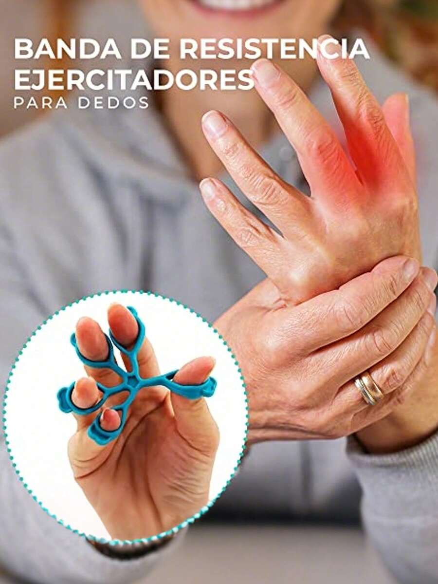 Dụng cụ tăng cường sức mạnh cầm nắm và mở rộng ngón tay - Dụng cụ luyện tập cầm nắm chống trượt với mức tăng trọng lượng từ 2,99KG đến 4,99KG, nhiều màu sắc (Xanh lá cây, Hồng, Cam, Vàng, Tím, Đỏ). - Nhiều màu - Xem 1
