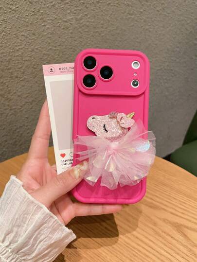 1 chiếc ốp lưng điện thoại TPU chống rơi, thủ công, hình kỳ lân lấp lánh mới, tương thích với iPhone 16/16Plus/16Pro/16Promax, 15/15Plus/15Pro/15Promax, 14/14Plus/14Pro/14Pro Max, 13MINI/13/13Pro/13Pro Max, 12MINI/12/12Pro/12Pro Max, 11/11Pro Max, X/XS/XR/XS Max, 7/8/SE2/SE3/7Plus/8Plus