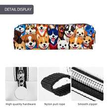 1pc Dachshund Pattern Pencil Case, Unique Student Stationery Storage Bag, Various Patterns Available, Suitable For Student Desk Organization After Back To School - Multicolor - View 10