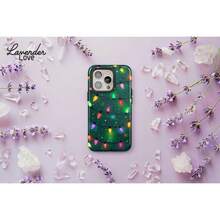 Funda de Teléfono de Vacaciones: Patrón de Luces de Navidad Verdes 17 16 15 14 13 12 Pro, S25 S24 S23 Ultra Plus, Pixel 9 8 Funda de Teléfono Creativa de Dibujos Animados, Resistente a Impactos y Caídas, Protección Completa, Adecuada para 17/17ProMax/iPhone16/16Plus/16Pro/16ProMax, iPhone15/15Plus/15Pro/15ProMax, iPhone14/14Plus/14Pro/14ProMax, iPhone13/13Pro/13ProMax, Regalo Perfecto para Novia, Novio, Día de San Valentín, Navidad - Blanco - Ver 7