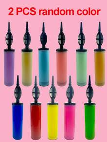 1/2/3pcs Hand-Held Balloon Pump Set, Dual-Direction Manual Balloon Pump - Party, Wedding, Birthday, Special Event Supplies/Balloon Inflation Tool, Convenient And Effortless/Inflator/Pump, Essential For Christmas, Halloween, New Year, Festivals, Random Color And Style - Multicolor - View 15