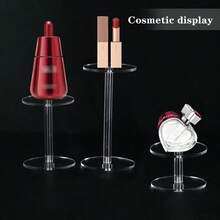 Acrylic Round Transparent Display Stand, Small Acrylic Display Stand For Cosmetics, Perfume, Jewelry, Watches - Clear - View 2
