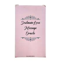 Pink Color Soulmate Love Messages Oracle Cards, 56-Card Deck, Cardboard Material, English Edition, Divination & Fortune Telling Game With Meanings For Women Party Entertainment - Pink - View 2
