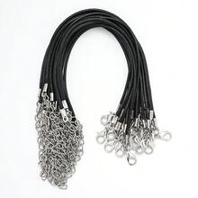 10Pcs Black Nylon Ropes For Diy Jewelry Making Bracelet For Daily Wear Jewelry Making Connectors For Jewelry Making Beads And Crafts - Multicolor - View 7