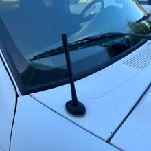 TRTY Mástil de antena de radio de coche de repuesto suave, poste de antena de maletero de motocicleta, antena de techo de coche negra con adaptador de tornillo, adecuada para todos los coches, camiones, vehículos todoterreno, motocicletas, accesorios exteriores para actualización de audio, diseño de moda, estructura, piezas de automóvil, también es un gran regalo para Año Nuevo, Día de San Valentín, Día del Padre, Pascua, Halloween, Navidad, cumpleaños - Antena general - Ver 7