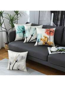 EstiloFundas De Almohada 18X18 Pulgadas, Fundas De Almohada Cuadradas 4 Piezas Bohemian Modern Farmhouse Neutral Decorative Pillow Covers Linen Cushion Covers For Sofa, Bed, Home DecorVersióN Mejorada - gris verdoso - Ver 5