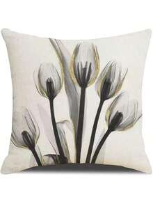 EstiloFundas De Almohada 18X18 Pulgadas, Fundas De Almohada Cuadradas 4 Piezas Bohemian Modern Farmhouse Neutral Decorative Pillow Covers Linen Cushion Covers For Sofa, Bed, Home DecorVersióN Mejorada - gris verdoso - Ver 7