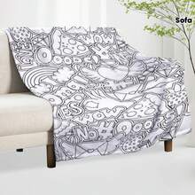 Adult Coloring Book Blanket - & Floral Mandala Heart Design With Love Lettering, Soft Flannel All-Season Cozy Throw For Relaxing Art Activity, Valentine'S Day Gift For Women & Men, Romantic Couples Gift Idea, Durable Bedspread Or Couch Cover Four Seasons Universal Multifunctional Blanket/Perfect Gift, 2D Printing Him, Her Gifts For Her, Him, Family, Boyfriend, Girlfriend, Father, Family, Mother, Lover, Daughter, Son, Grandfather, Grandmother, Friend, Classmate, Pet. Perfect Nap, Camping, Travel, Home, Daily Life, Office Decoration, Birthday, Anniversary, Valentine's Day, Thanksgiving, Christmas, Halloween, Mother's Day, Father's Day, Wedding, New Year Gifts,Back To School Season,Graduation Gift,Sofa,Bed,Car,Bedroom,Living Room,Office, Outdoor Camping, Beach,Wall Decoration,Newly Expanded Themed Collections To Meet A Variety Of Styles And Scenar. - 多色9 - 查看 1