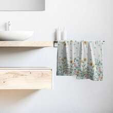Black White Polka Dot Towels Set Of 2, Boho Polka Dot Hand Towels For Bathroom 14"X28" Vintage Doodle Towels Soft Absorbent Bathroom Hand Towel For Face, Gym, Spa, Kitchen - 水彩粉綠黃 - 查看 6