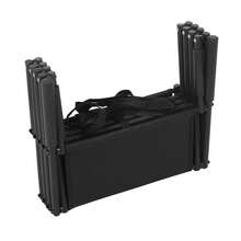 4 Tiers Car Dog Steps Ladder, Rectangular Shape Large Dog Stairs, 80kg/ 176. 37 Lbs Load-Bearing Capacity Folding Pet Ladder Ramp With Wide Steps & Non-Slip Pad - Black - View 6