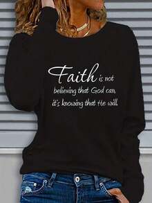 Turning Point59-A02 - Letter Print Autumn Winter Long Sleeve-Shirt High Quality Heavyweight 180g, Comfortable Casual New Women's-Shirt, Comfortable Fabric, Washable Qqq95838 - trắng - Xem 6