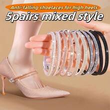 2 pares de cordones elásticos con tachuelas de rhinestone antideslizantes con decoración de tacón de plástico brillante, adecuados para ocasiones formales, celebraciones y banquetes, diseñados para estabilidad y ajuste , zapatos, selecciones de primavera y verano, regalos para damas de honor, habitación, decoración de dormitorio, playa, viaje, para hombres, para mujeres, vacaciones, Día de la Mujer, artículos esenciales de viaje, recuerdos de boda, Y2k, dormitorio, accesorios de coche para mujeres, decoración de cocina, cosas lindas - Multicolor - Ver 12