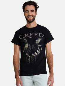 Mens Big Mens Graphic Tee Shirt - 黑色 - 查看 1