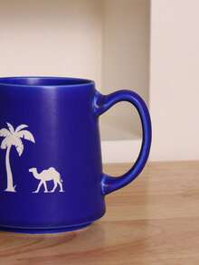 1 Conjunto Cafeteira de Cerâmica Vintage para Compartilhar, Cafeteira de Cerâmica com Padrão de Camelo para Coar Café, Xícara de Filtro de Café de Cerâmica, Coador de Café, Presente para Amigos