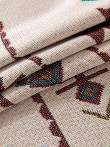 1pc Bohemian Style Sofa Blanket - Suitable For All Seasons, Pet Friendly, Dust Cover Sofa Throw With Tassels - For Living Room, Bedroom - Machine Washable, Sofa Blanket, Sofa Cover, Sofa Throw