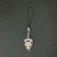 BOOMCOMIC 1个/4个可爱排球人物亚克力钥匙扣，日向翔阳、影山飞雄、月岛萤、山口忠，男女通用背包挂件，适用于背包、钥匙、汽车装饰、粉丝礼物，Y2K时尚，耐用轻便，色彩鲜艳，双面印刷，高清材质，创意配饰 - 彩色 - 查看 19