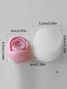 1 Set Valentine's Day Flower Bouquet Scented Candle Molds, Large & Small Rose Floral Decor Handmade Candle Silicone Molds