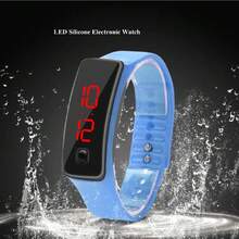 Reloj de Pulsera LED Resistente Al Agua, Deportes Al Aire Libre, Relojes de Pulsera Electrónicos para Niños Mayores, Rastreador de Ejercicios, Pulsera Inteligente(13 * 5 * 2cm-Azul),37561082 - Óxido marrón - Ver 6