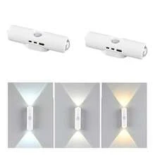 磁感应壁灯，卧室装饰夜灯，山景射灯，LED柔光灯