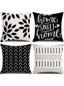 EstiloFundas De Almohada 18X18 Pulgadas, Fundas De Almohada Cuadradas 4 Piezas Bohemian Modern Farmhouse Neutral Decorative Pillow Covers Linen Cushion Covers For Sofa, Bed, Home DecorVersióN Mejorada - gris verdoso - Ver 1