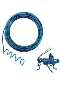 EstiloChudeng Alambre de aluminio café de 50 pies alambre de escultura de calibre 12 de 2 mm de grosor alambre de armadura para esculpir alambre de metal plegable para hacer muñecas esqueletos manualidadesVersión mejorada - Negro - Ver 10