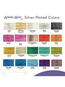 EstiloArtistic Wire - Alambre De LatóN Resistente Al Deslustre De Calibre 20, Color Dorado, 6 YardasVersióN Mejorada - 1/4 libra - Ver 10