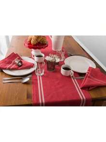 Table Mat - Rouge (rouge et bleu clair) - Voir 8
