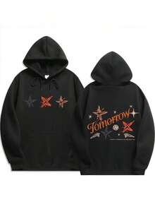 2025 Txt Act Promise Print Hip Hop Hoodies Men Fashion Long Sleeve Sweatshirts Men Cool Casual Harajuku Streetwear Puls Hoodies For Men Black Hoodie For Women Men's Hoodie - 黑色 - 查看 6