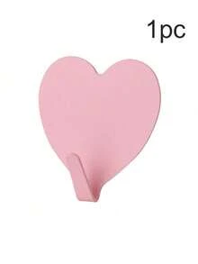 10个自粘心形墙钩 - 无需钻孔，轻松移除，强力金属钩带背胶，适用于悬挂外套、帽子、包包 - 时尚装饰钩，适用于浴室、卧室（出租/自有房屋），多用途挂钩 - 彩色 - 查看 10