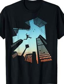 Funny Shirt For Parkour Lover gift for men_ women Gift Unisex T-Shirt - Negro - Ver 1