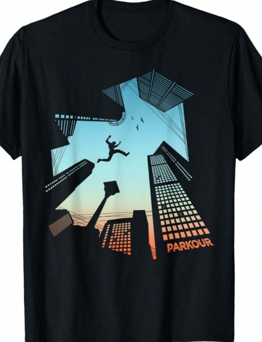 Funny Shirt For Parkour Lover gift for men_ women Gift Unisex T-Shirt - Negro - Ver 1